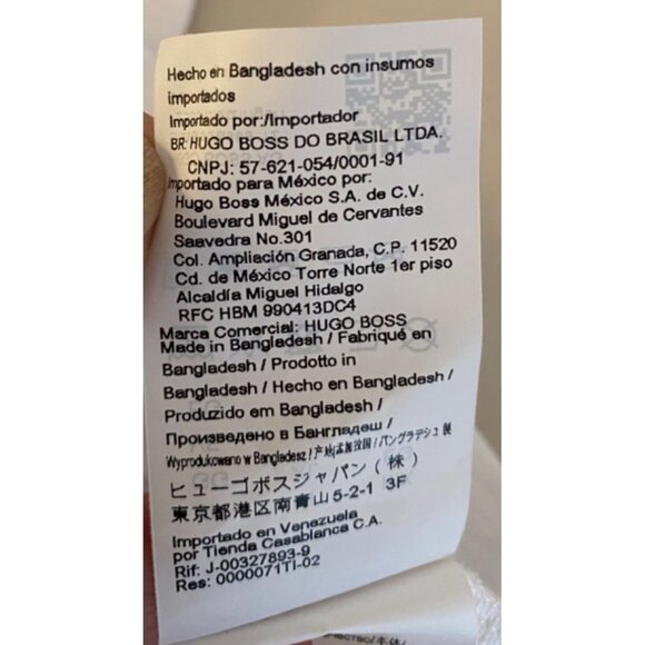 Hugo Boss Mens White T-Shirt With Graphic Print Cotton Blend Medium - Picture 6 of 11